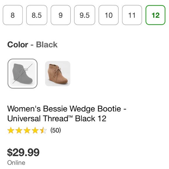 NWOT suede wedge booties - Picture 12 of 12